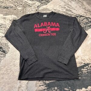 Pro-ad Sports Waffle-knit Shirt VTG Large Black Alabama Crimson Tide Football
